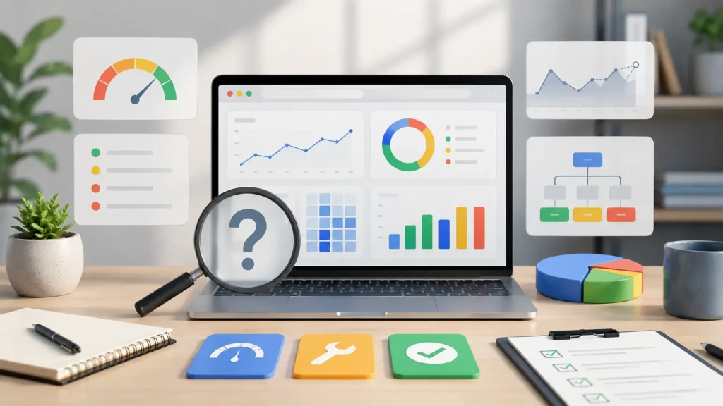 Website visibility analysis in Google Search.